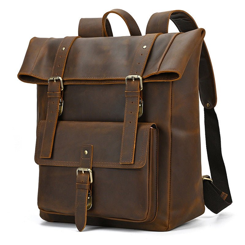 RESSA Classic Genuine Leather Backpack - Moxtile