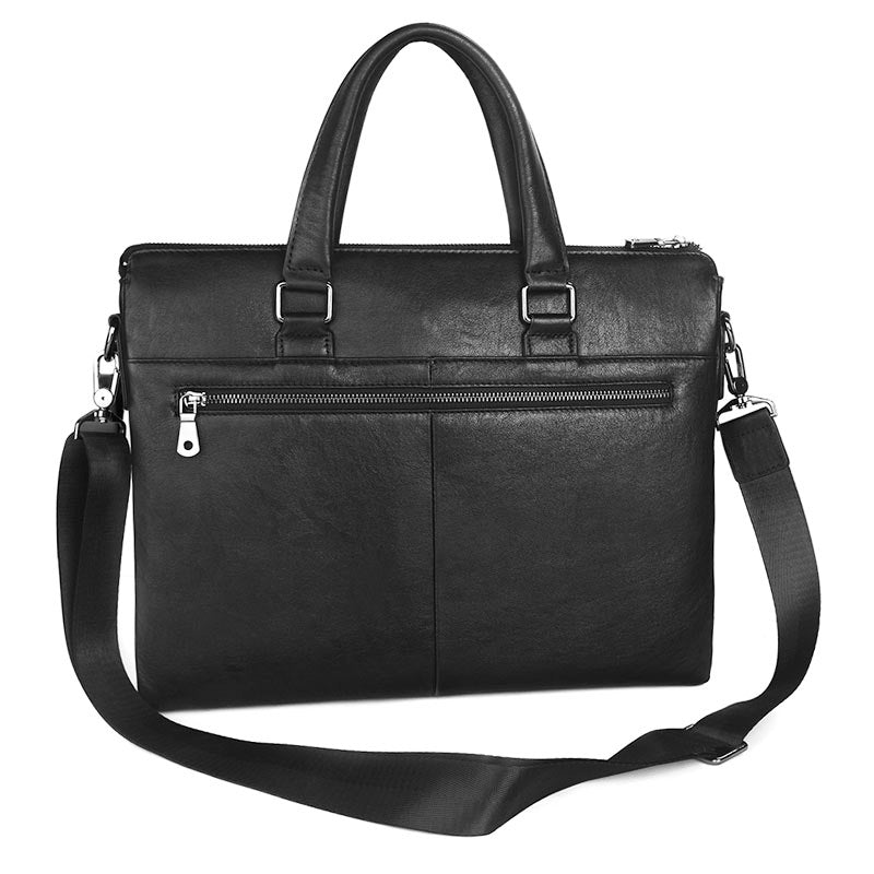 ROCCO Minimal Genuine Leather Briefcase - Moxtile