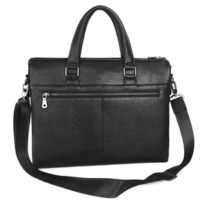 ROCCO Minimal Genuine Leather Briefcase - Moxtile