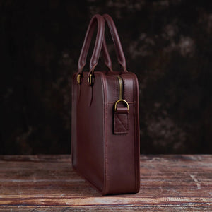 RODIO Soft minimal Genuine Leather Briefcase - Moxtile