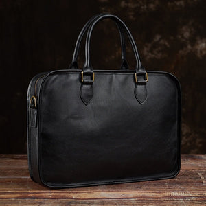 RODIO Soft minimal Genuine Leather Briefcase - Moxtile