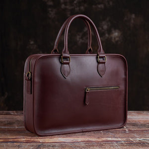 RODIO Soft minimal Genuine Leather Briefcase - Moxtile