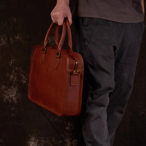 RODIO Soft minimal Genuine Leather Briefcase - Moxtile