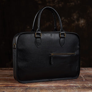 RODIO Soft minimal Genuine Leather Briefcase - Moxtile