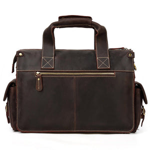 SCATENA Genuine Leather Briefcase - Moxtile