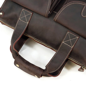 SCATENA Genuine Leather Briefcase - Moxtile