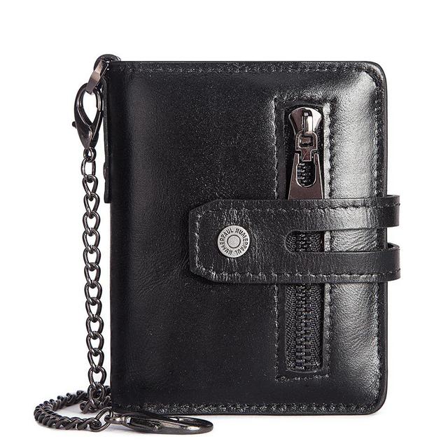 TAMPESTA Daily Anti Theft Genuine Leather Men Wallet - Moxtile