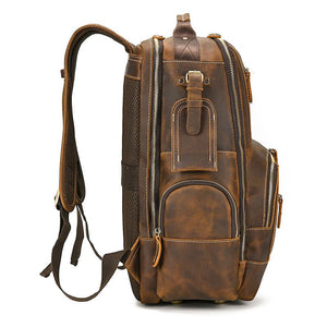 VITALI Large Casual Genuine Leather Backpack - Moxtile