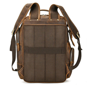 VITALI Large Casual Genuine Leather Backpack - Moxtile